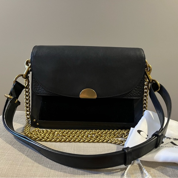 Coach 1941 Dreamer Shoulder Bag in Black with Leather Interior (Style #73547) - Picture 1 of 12